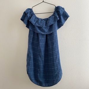 Maven West Blue Off Shoulder Summer Dress